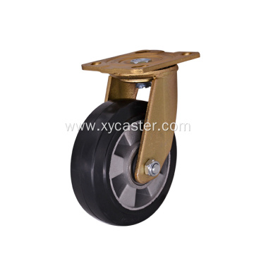 6 Inch Black Rubber Caster